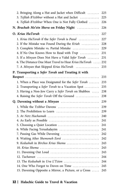 The Halachic Guide to Travel and Vacation
