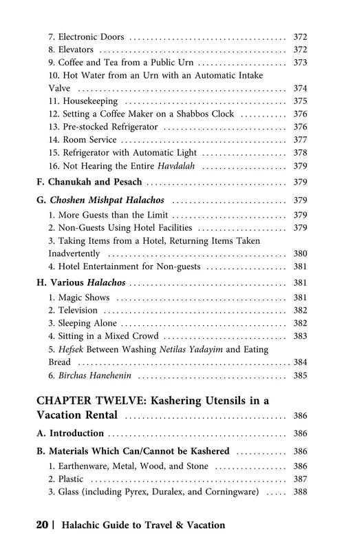 The Halachic Guide to Travel and Vacation