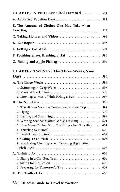 The Halachic Guide to Travel and Vacation