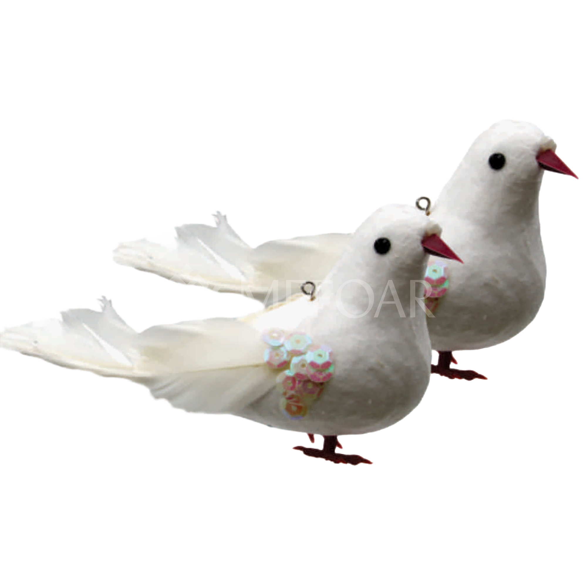 Noy Sukkah, Hanging 2 Dove, Bird - Sukkah Decorations
