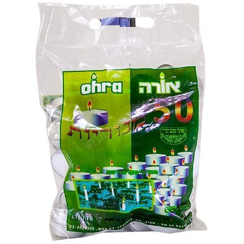 Menora T-Light Candles -Box of 10 Bags of 50 T-Lights