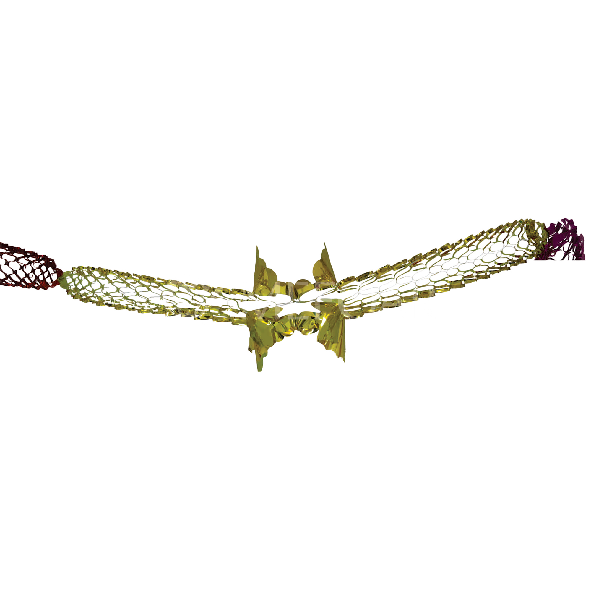Noy Sukkah, Colored Chain With Colored Leaves, 5 Section - Sukkah Decorations