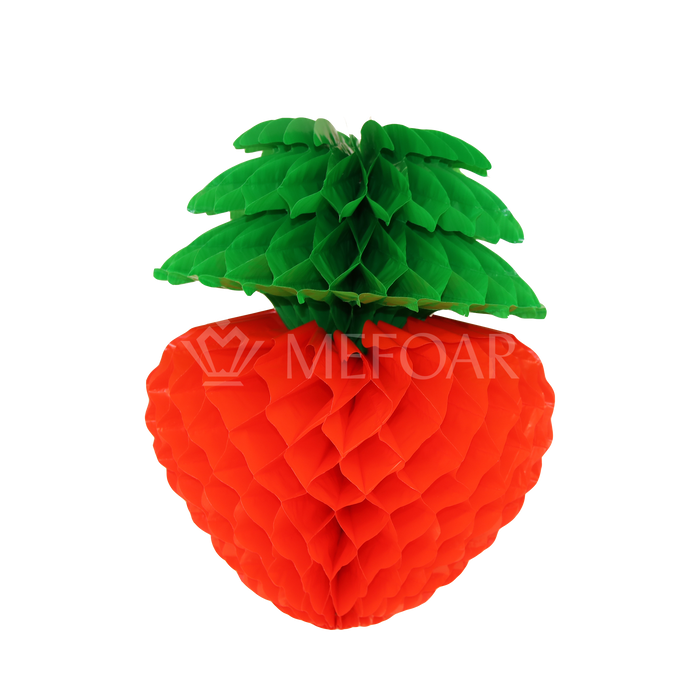 Noy Sukkah, Hanging Plastic Strawberry - Sukkah Decorations