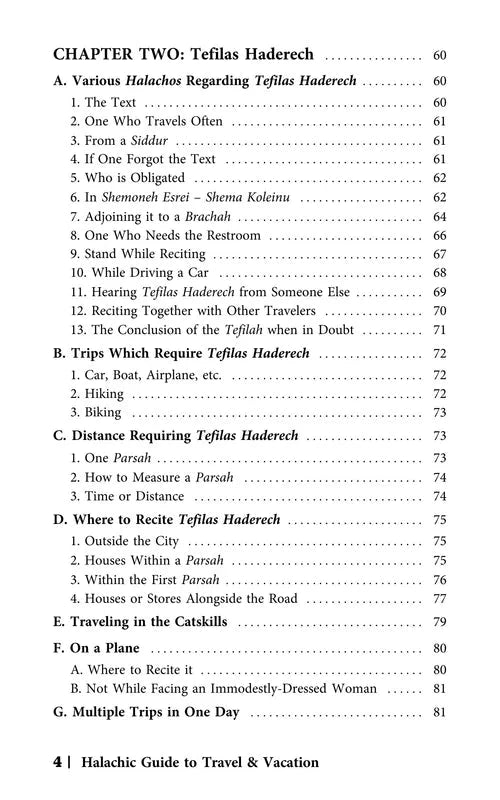The Halachic Guide to Travel and Vacation