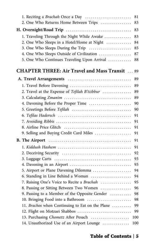 The Halachic Guide to Travel and Vacation