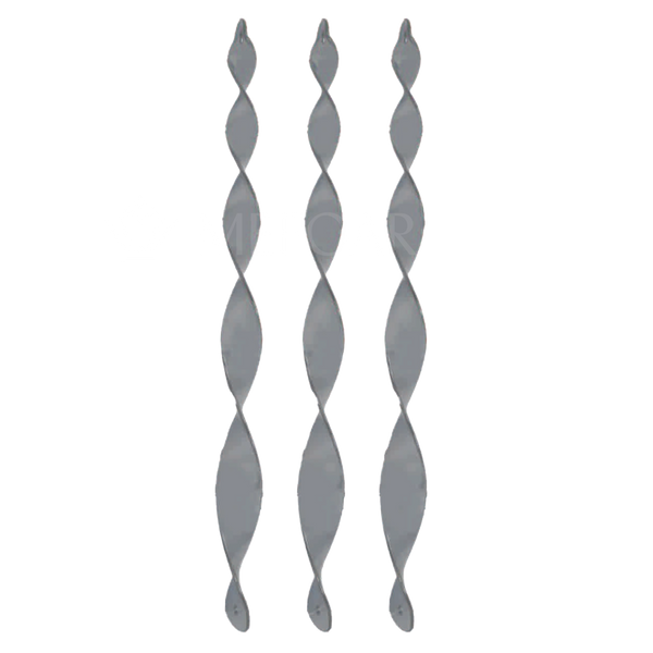 Noy Sukkah, Silver Hanging Twisted Stick - Sukkah Decorations