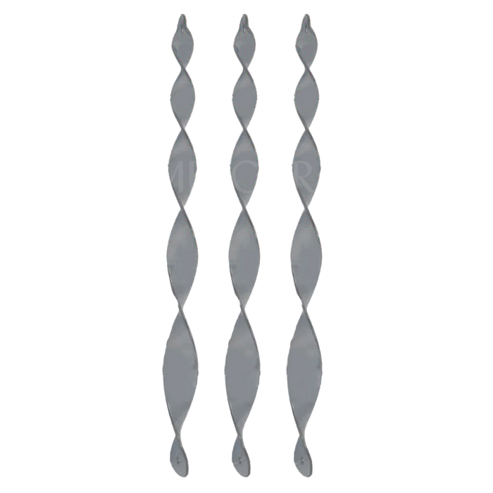 Noy Sukkah, Silver Hanging Twisted Stick - Sukkah Decorations