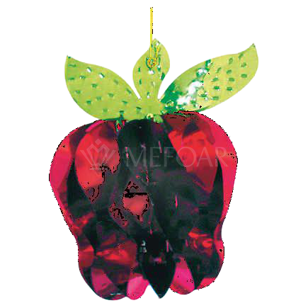Noy Sukkah, Hanging Foil Apple - Sukkah Decorations