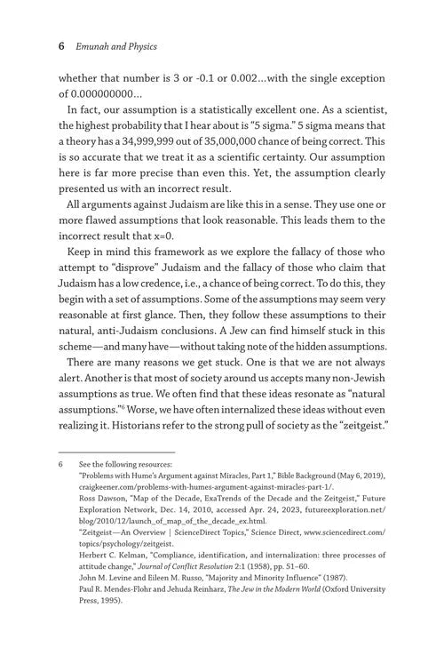 Emunah and Physics