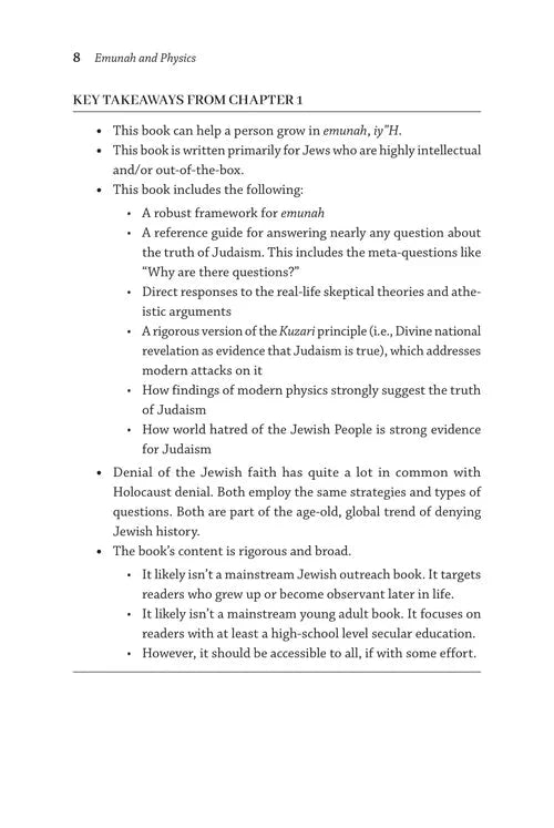 Emunah and Physics