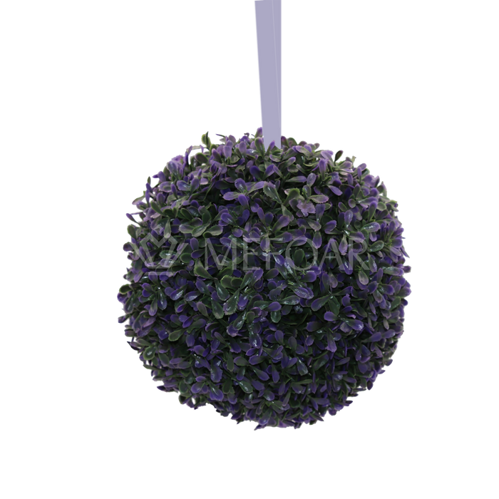 Noy Sukkah, Hanging Purple Leaves Ball (Big) - Sukkah Decorations