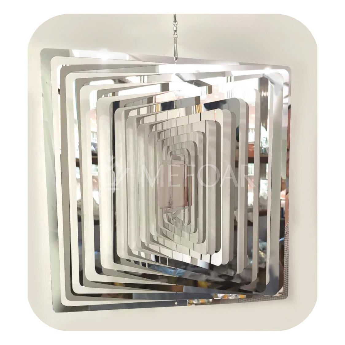 Noy Sukkah, Square Wind Spinner Metal - Judaica Posters & Murals