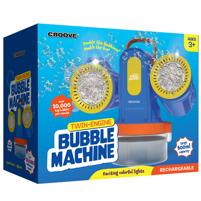 Croove Twin-Engine Bubble Machine - 10,000+ Bubbles Per Minute — party | Judaica Square Lakewood