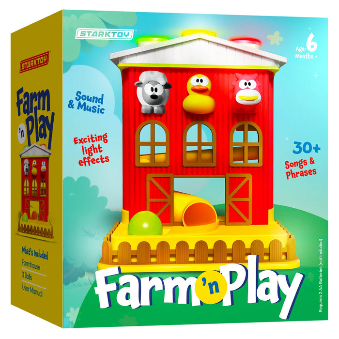 StarkToy Farm 'n Play Pound-A-Ball Barn House - Learning Toy — toddler | Judaica Square Lakewood