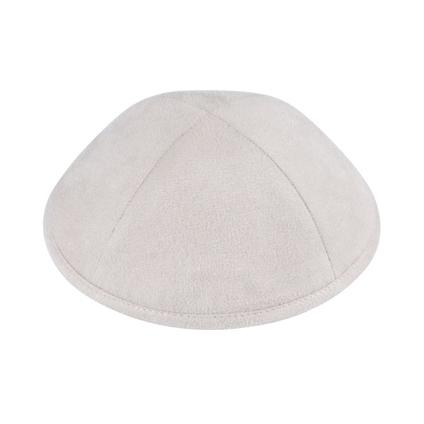 Ivory Suede Kippah - iKippah by Judaica Square