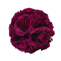 Noy Sukkah, Fuchsia Flower Balls - Sukkah Decorations