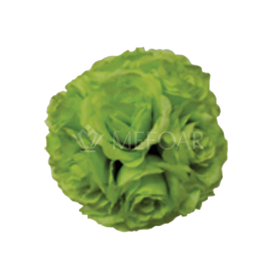 Noy Sukkah, Light Green Flower Balls - Sukkah Decorations