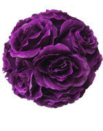 Noy Sukkah, Purple Flower Balls - Sukkah Decorations