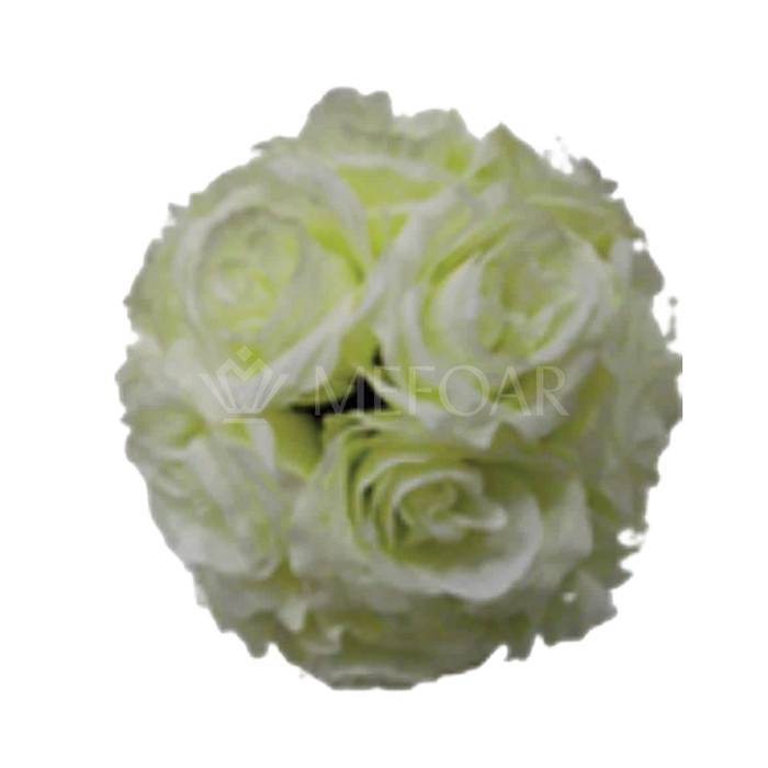 Noy Sukkah, Off White Flower Balls - Sukkah Decorations