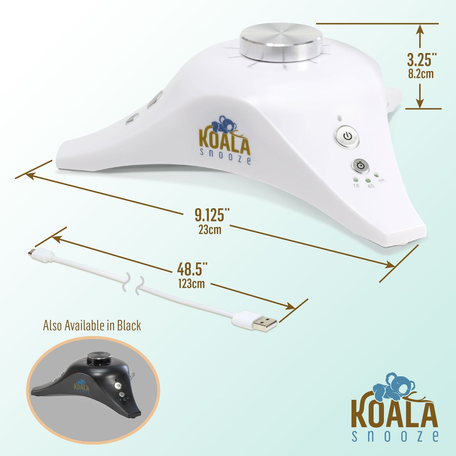 Koala Snooze Soothing Sound Machine - Baby White Noise & Lullabies — product view, view 4 | Judaica Square Lakewood