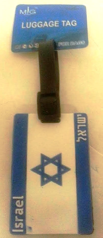 Suitcase name tag  Israel (06297)