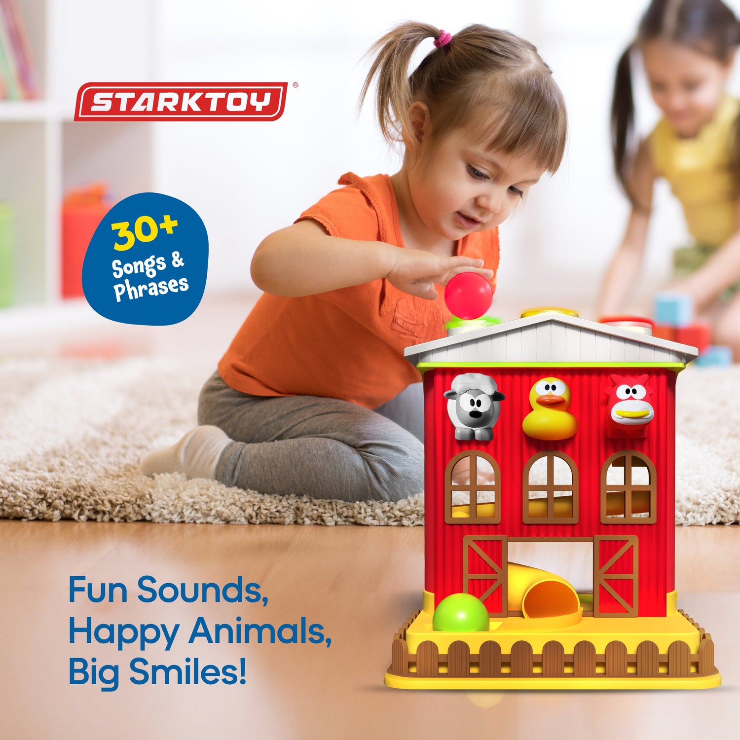 StarkToy Farm 'n Play Pound-A-Ball Barn House - Learning Toy — toddler, view 6 | Judaica Square Lakewood