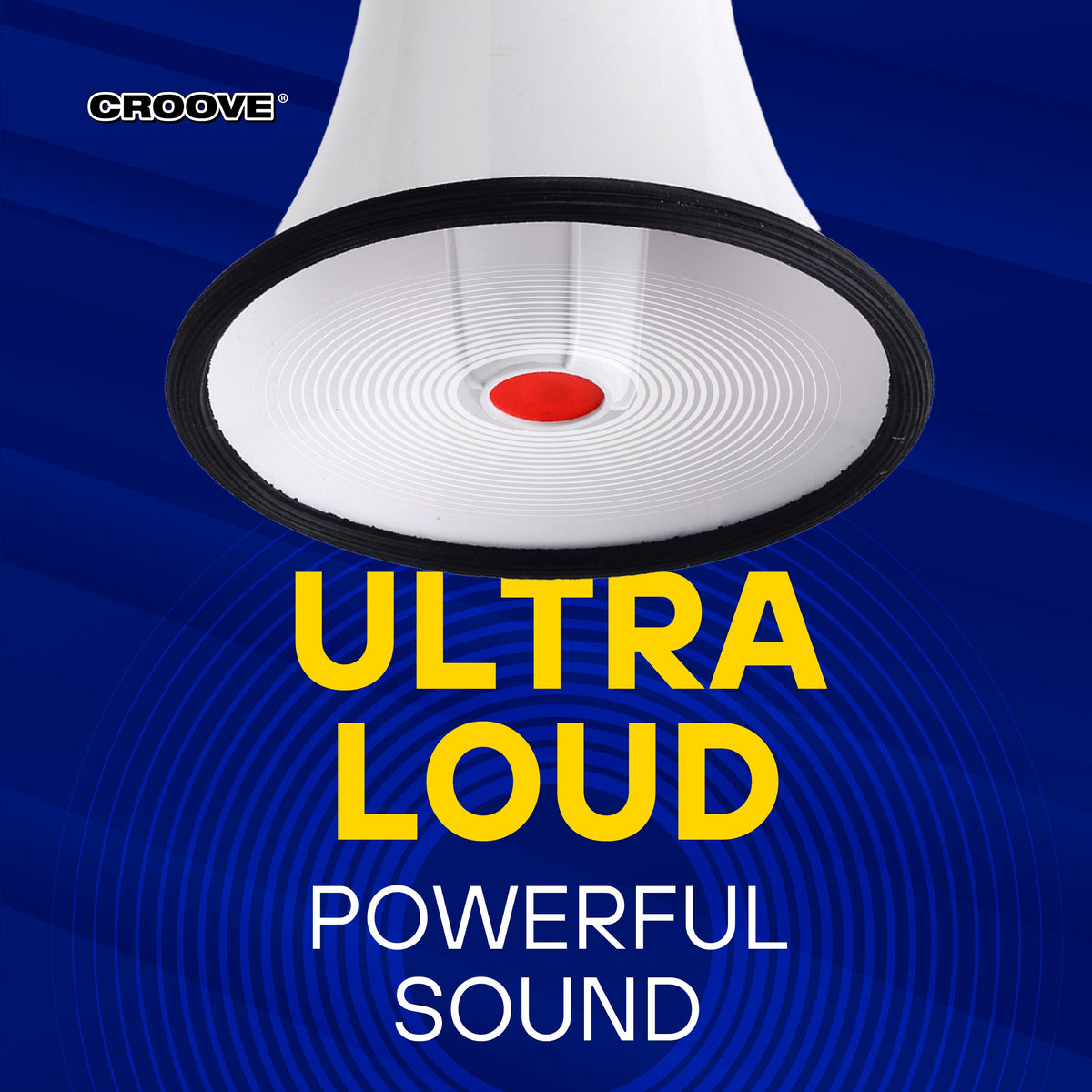 Croove Rechargeable Megaphone Bullhorn - 1000 Yard Range with Siren — long-range, view 6 | Judaica Square Lakewood
