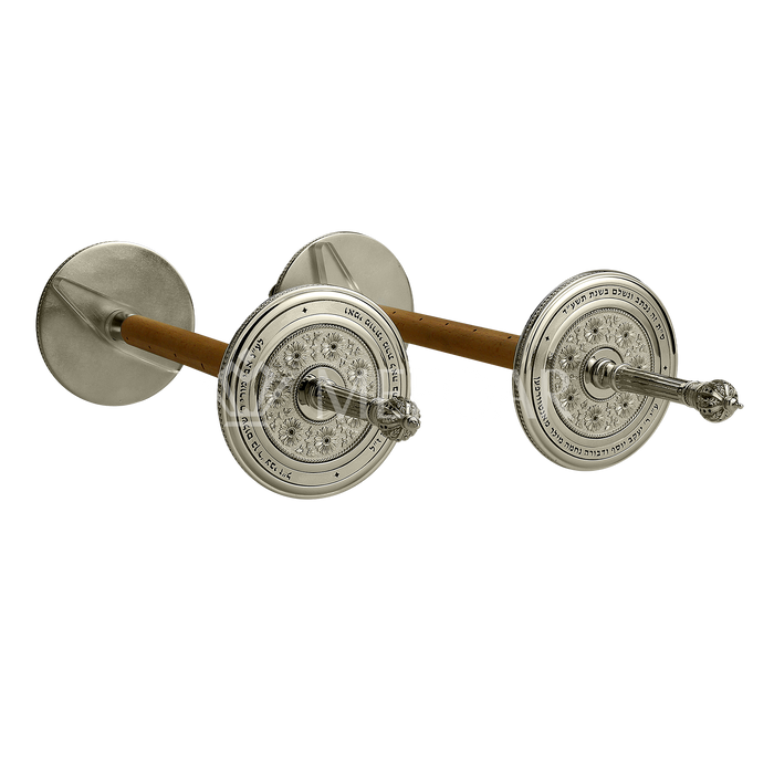 Flower Design Atzei Chaim: AF-2 - Torah Rollers & Atzei Chaim