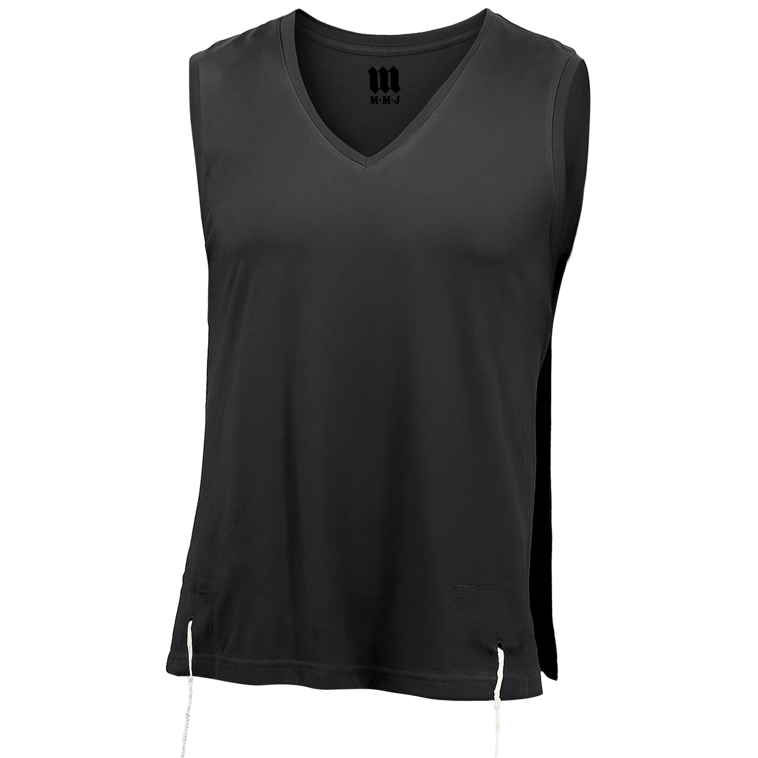 Green cotton tzitzit tank top product image