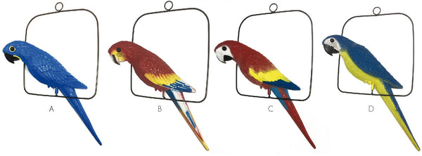 16"  Hanging  Parrot - ass. colors (L100103)