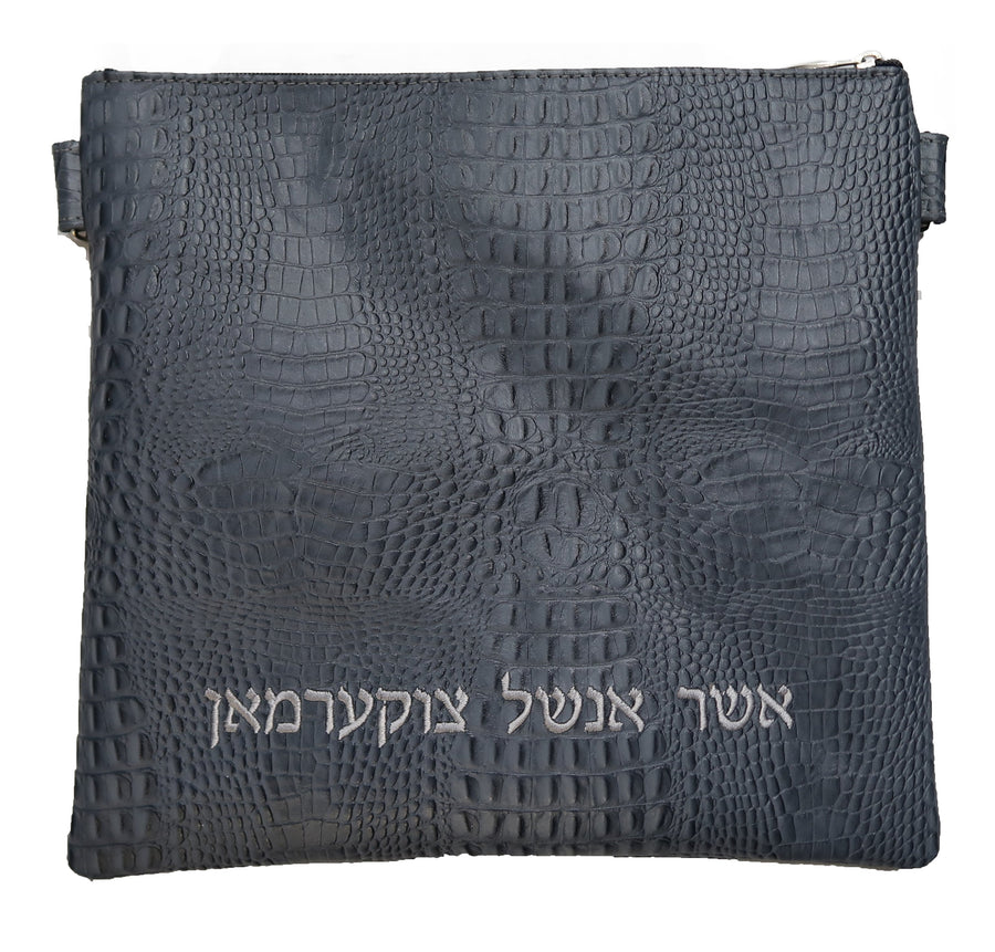 Personalization preview — Croc Tallit & Tefillin Bag — Croc Design, Regal Collection