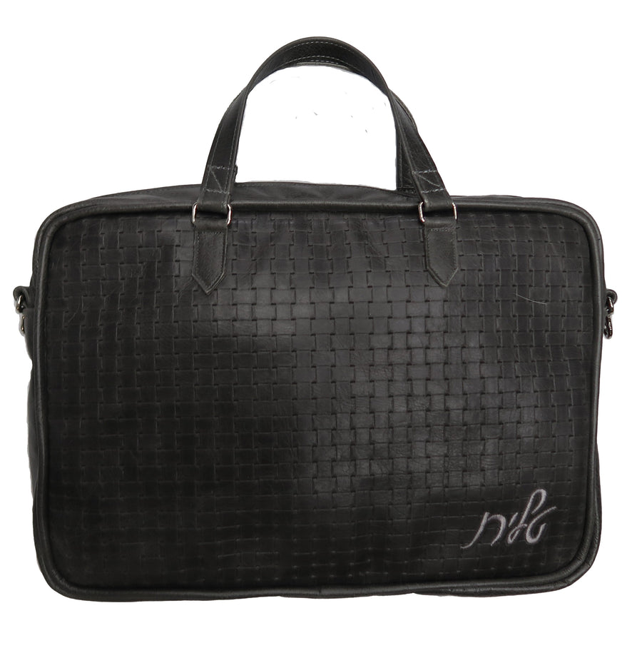 Personalization preview — Custom Leather Tallit & Tefillin Bag — Travel & Compact Design