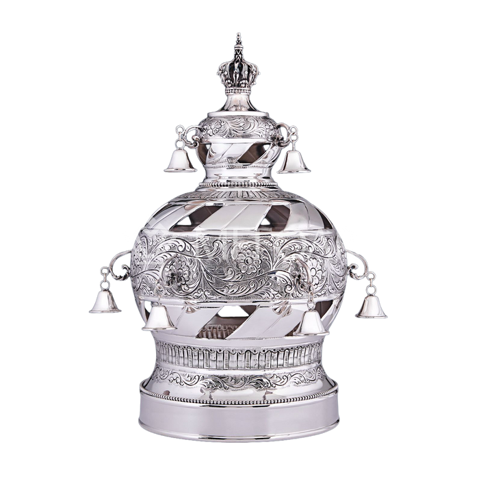 Silver Torah Crown: Style 1087 - Torah Rollers & Atzei Chaim