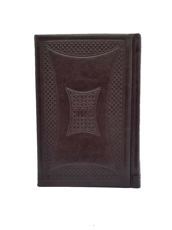 Front cover of the medium pocket Sefard complete siddur in PU Cover