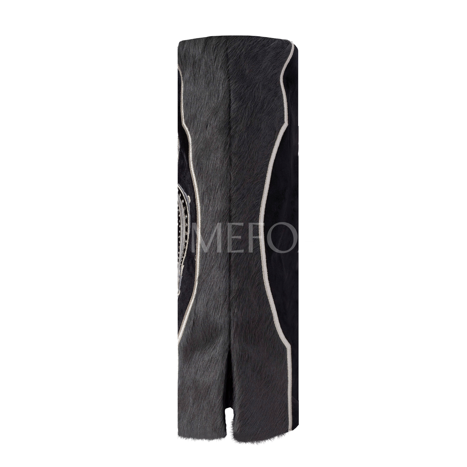 Fur and Velvet Torah Mantle -style 821-Black - Image 4