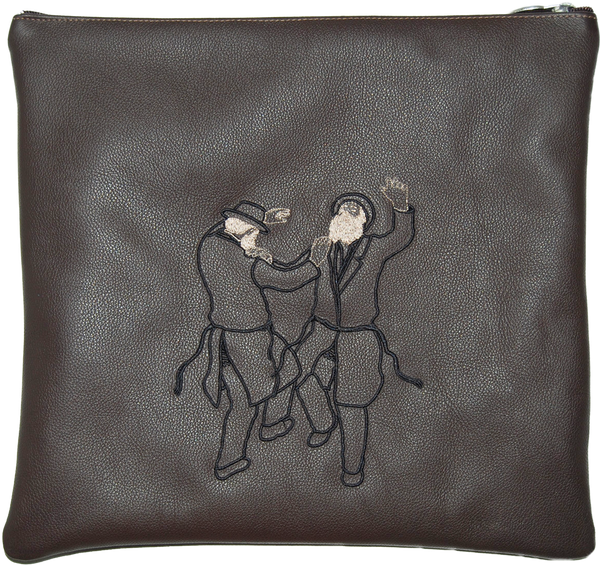 Prestige Custom Leather Tallit & Tefillin Bag (115B-BR)