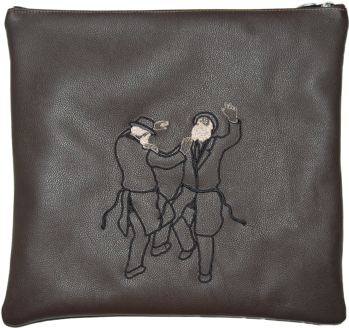Prestige Custom Leather Tallit & Tefillin Bag (115B-BR)