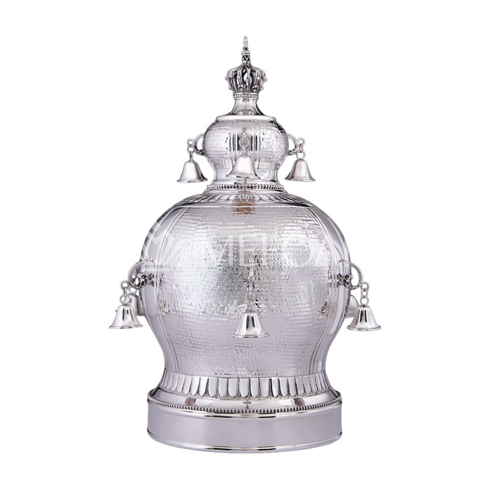 Silver Torah Crown: Style 1161 - Torah Rollers & Atzei Chaim