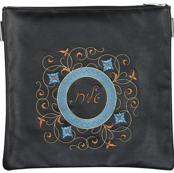 Prestige Classic Leather Tallit & Tefillin Bag (120B-YG)
