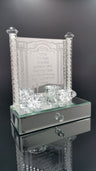 Crystal Candle Holder With Drawer 12" H (CS-12207)