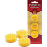 Yaknehaz Tealight Candles, 3-Pack — three beeswax tealights in cups | Judaica Square Lakewood