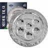 Silver-Plated Seder Plate — 12-inch round silver-plated seder plate | Judaica Square Lakewood