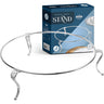 Silver-Plated Seder Plate Stand — footed silver riser sized for a 15 inch plate | Judaica Square Lakewood