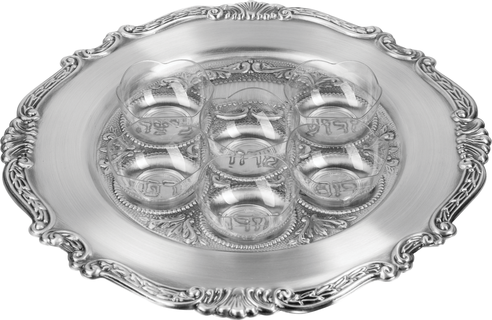 6pk. Plastic Ka'arah Plates — Judaica Square