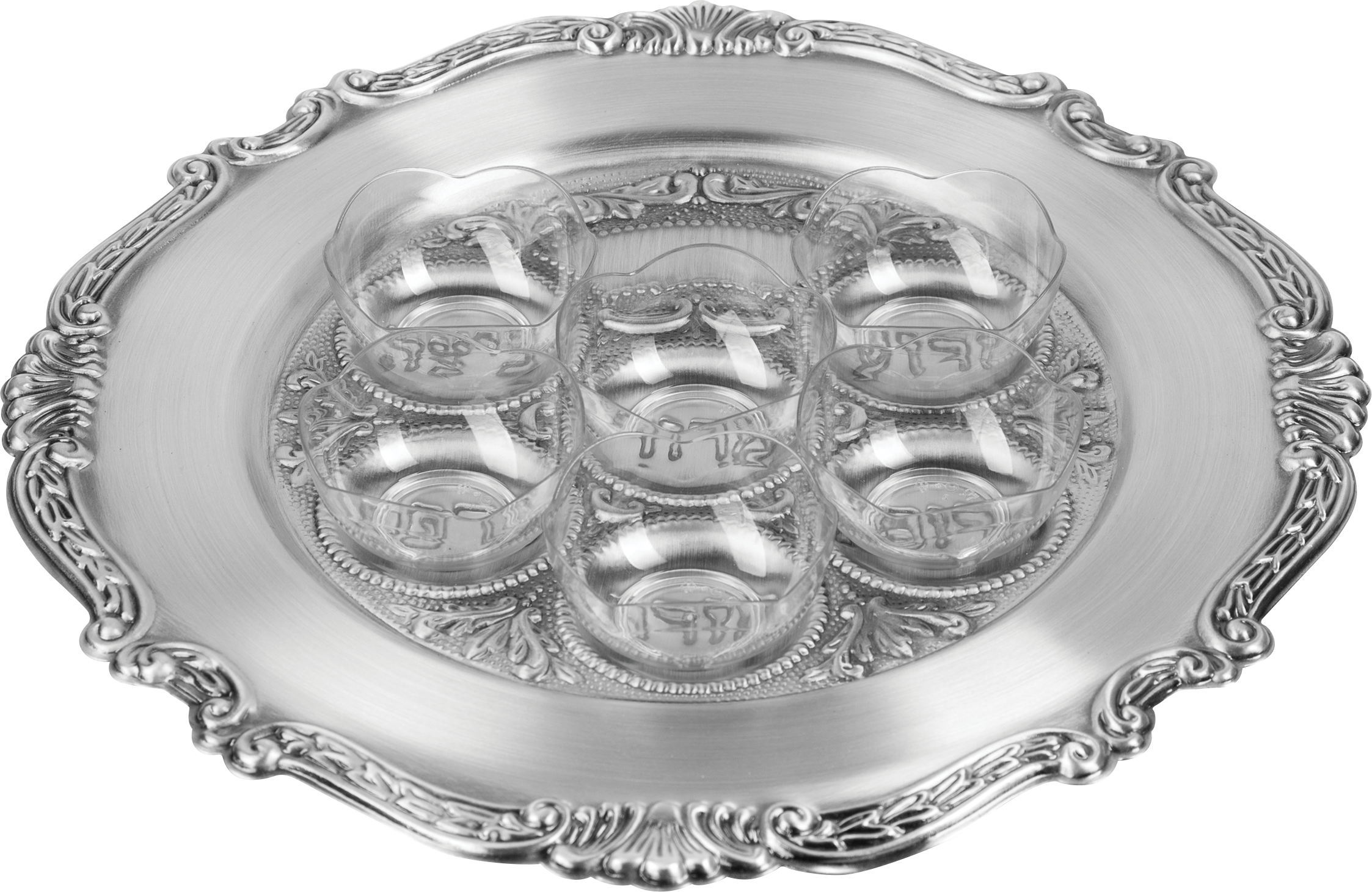 6pk. Plastic Ka'arah Plates — Judaica Square