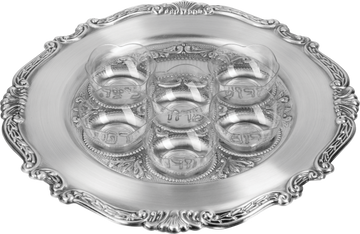 Plastic Ka'arah Plates — six lightweight plastic seder plate dishes | Judaica Square Lakewood