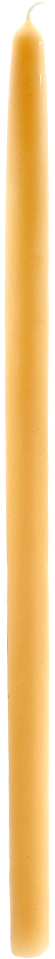 Yom Kippur Candle, Extra Long — tall 25-inch yellow beeswax pillar | Judaica Square Lakewood