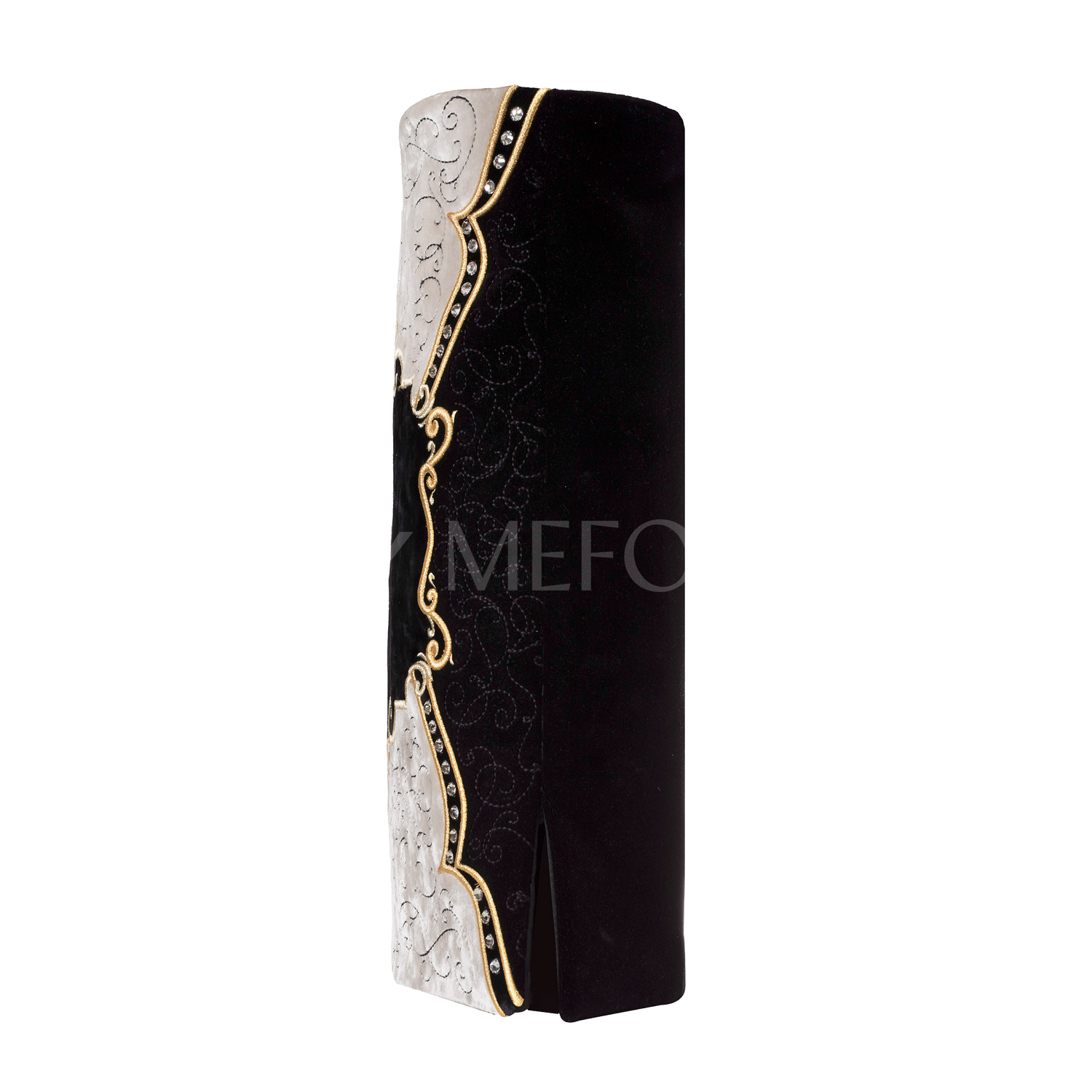 Velvet Torah Mantle -style 369-Black - Image 4