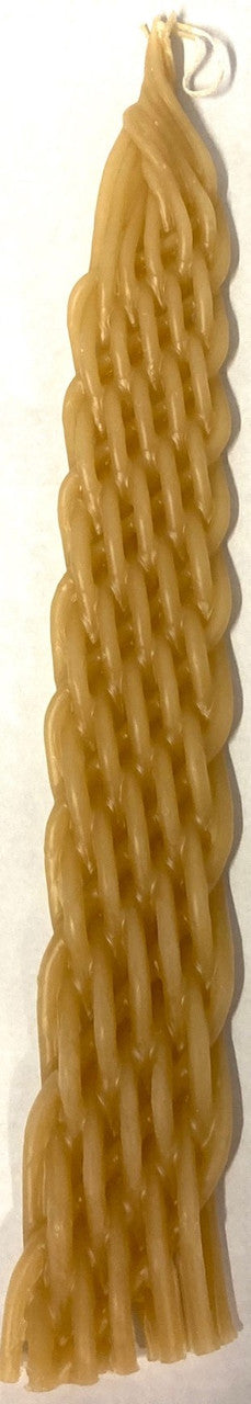 Havdalah Candle Beeswax Wide - 12 Wicks 14"