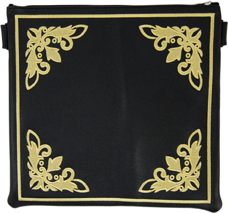 Prestige Leather Tallit & Tefillin Bag (130D-GO)